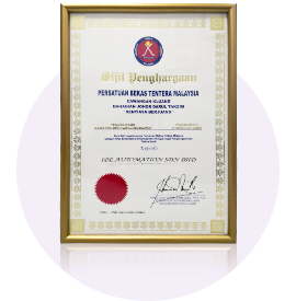 Sijil Penghargaan Persatuan Bekas Tentera Malaysia