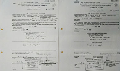 Approval of LMW License Approval of LMW License