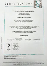 ISO9001:2000 Certification ISO9001:2000 Certification